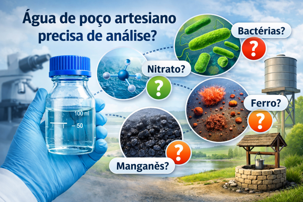 9 Água de poço artesiano precisa de análise imagem