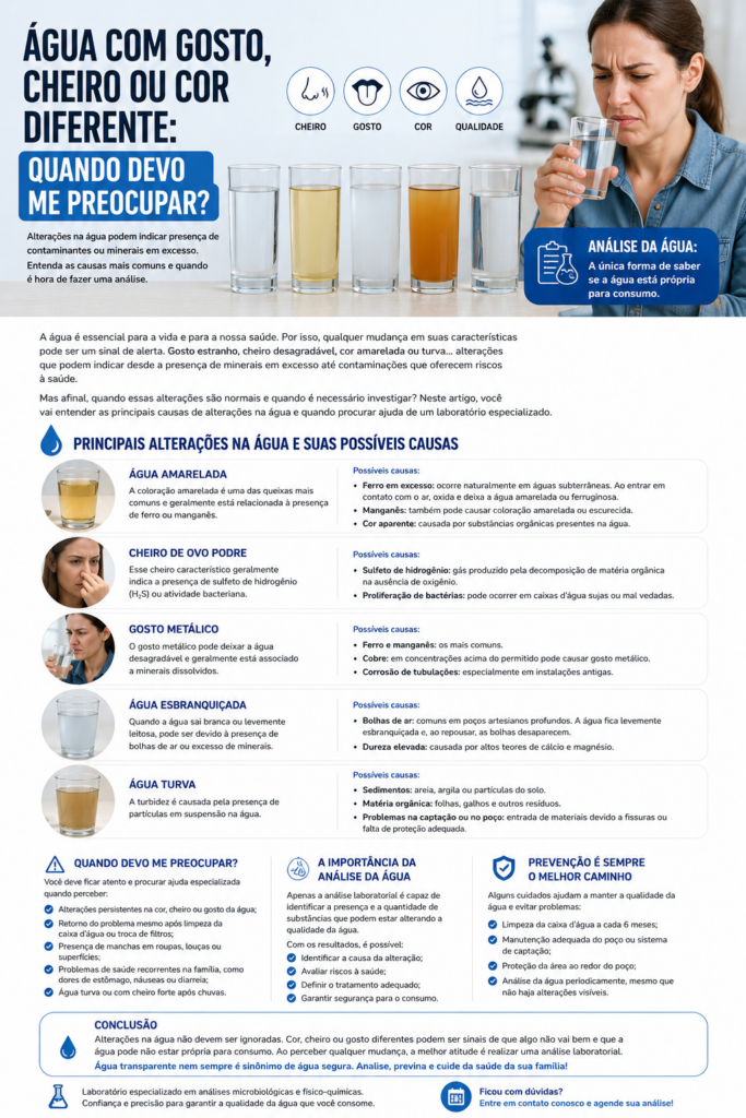 Água com gosto, cheiro ou cor diferente: quando devo me preocupar? 16 Água com gosto imagem
